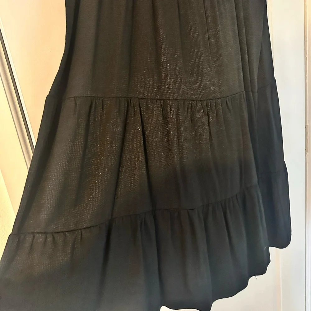 Alice + Olivia Black Tiered Dress - Picture 4 of 5